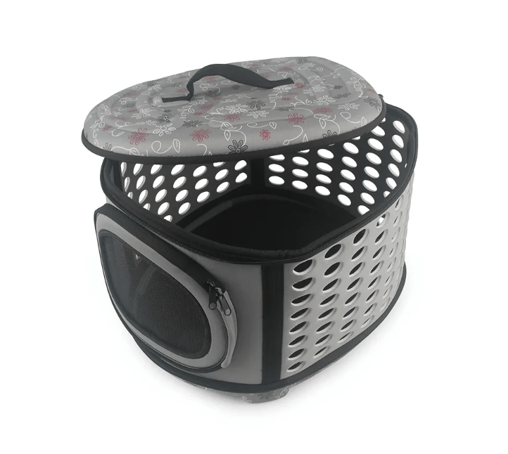 WoYoW®- Ademende grijze reistas voor huisdieren | Comfortabel en veilig reizen | Hoogwaardig EVA-materiaal | Stevige rits | Voldoende luchtstroom | Makkelijk op te bergen | Geschikt voor huisdieren tot 7,5 kg | Koop nu bij Bol.com! - Image 2