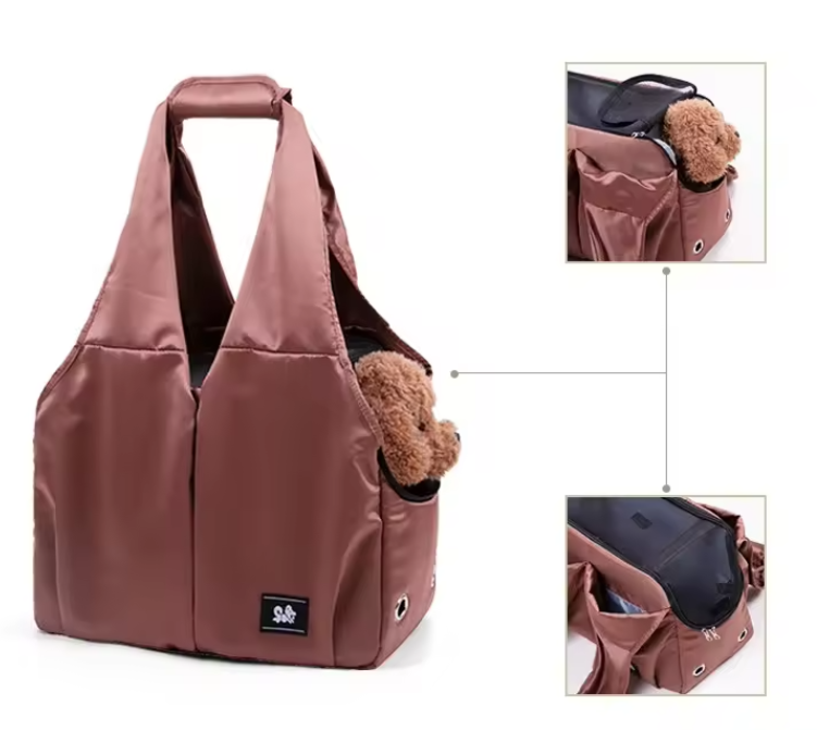WoYoW®- Reis / Weekend Draagtas- Hond en Kat -Draagbare Casual Reis Schouder Dieren Draagtas - Transport - Waterdicht - Blauw- 30x39x20cm - Image 6