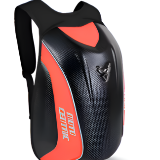 WoYoW® - Heren Carbon Fiber Motorhelm Rugzak - 30L - Waterdichte Hard Shell - Rood - Comfortabel & Duurzaam