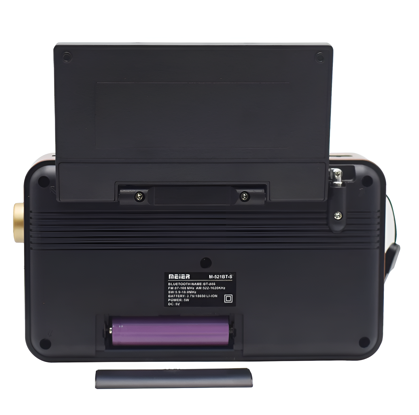 WoYoW® - Multifunctionele Zonneradio AM FM Kortegolf Draagbare Radio met Bluetooth Speaker M-521bts - Bluetooth - Oplaadbare batterij - Draagbaar - AM/FM - Ingebouwde luidspreker - Zwart - Image 8