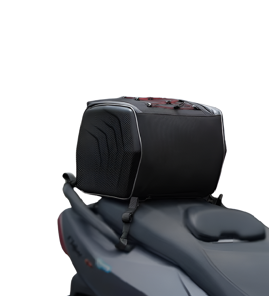 WoYoW® - Waterdichte Motorhelm Tas - 1200D Stof + EVA Composiet - Grijs - 25L Capaciteit + Reflecterende Strips - Image 12
