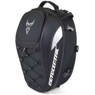 WoYoW® - Carbon Motorhelm Tas - Waterdicht & Uitbreidbaar - 48L Capaciteit - Voor Mannen & Vrouwen - Lichtgewicht Oxford Stof