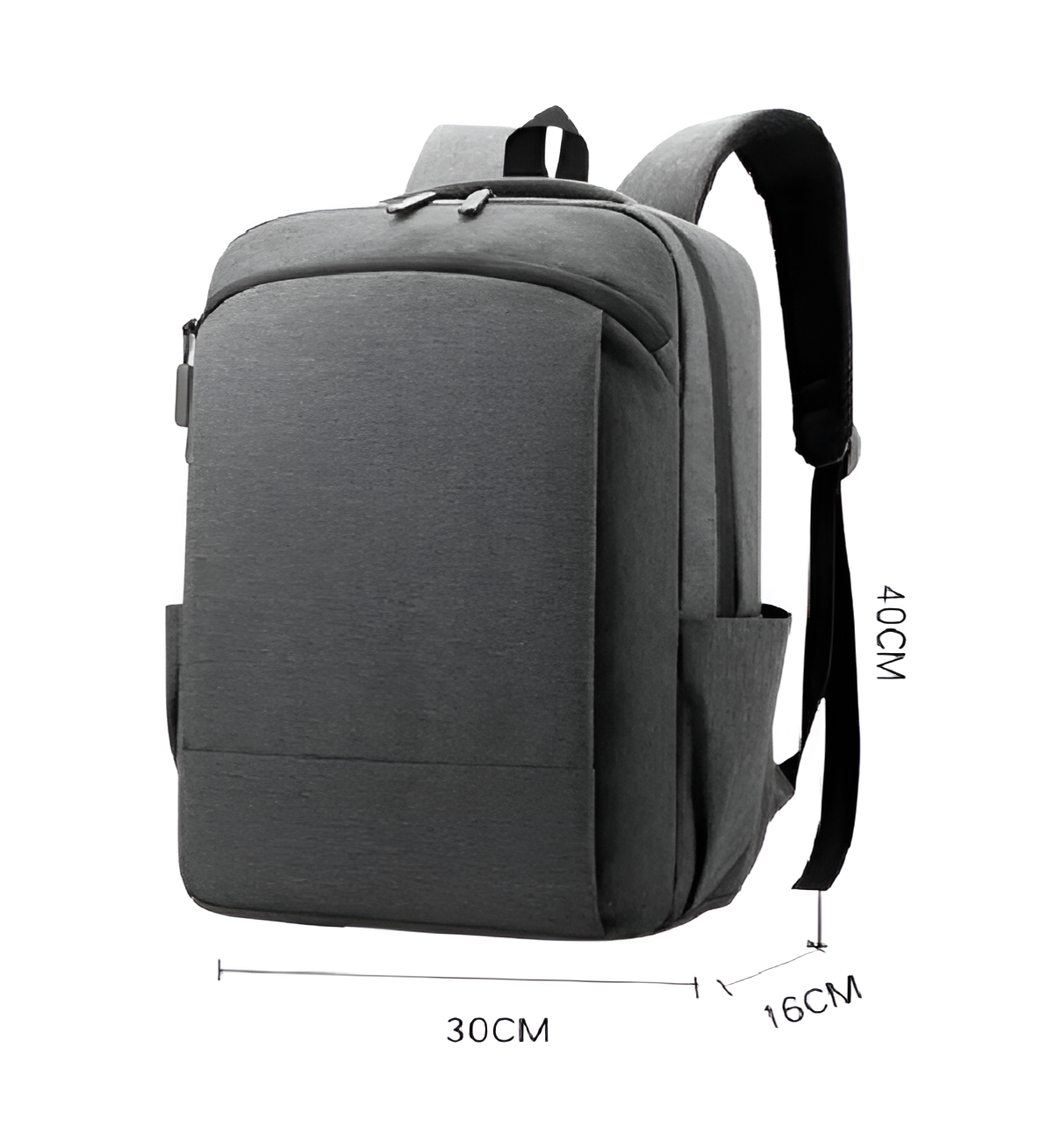 E-Shop4u® - Multifunctionele Laptoprugzak voor Heren - Nylon - 36-55 liter - Zwart - Geschikt voor laptops tot 15,6 inch - Image 8