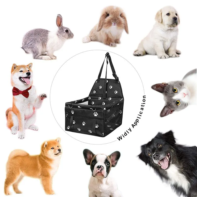 WoYoW®- Veilige en Comfortabele Honden Autostoel voor Huisdieren - Duurzaam Oxford-materiaal - Ademende Mesh Stof - Trendy Design - Opvouwbaar en Gemakkelijk op te Bergen - Inclusief Veiligheidsgordel - Image 2