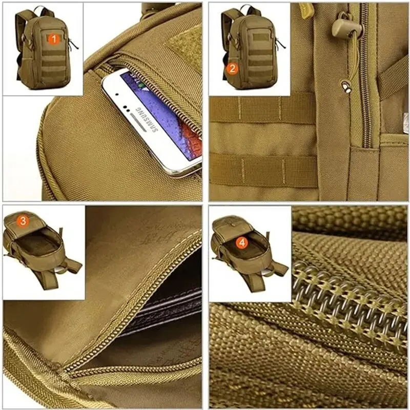 WoYoW®-Waterdichte 15L Militaire Tactische Rugzak-Hoogwaardig Nylon-Waterdicht Ontwerp-Stevige Ritsen-Groen-Outdoor Kamperen Trekken Vissen Jagen-Bestel Nu op Bol.com - Image 3