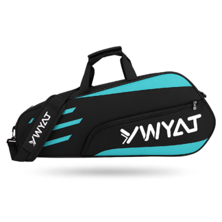 WoYoW® - Badminton Tas - Coded canvas - Grote Capaciteit - Outdoor Sport Training Fitness Racket Tassen - Waterdicht - Nylon - Squash-Tennis-Badminton-Pickleball-Padel - Zwart blauw