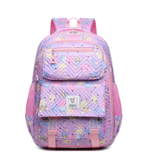 WoYoW®-Nieuwe Schattige Aardbei Rugzak-Hoogwaardig Nylon-Geschikt voor 16 inch laptops-Paars-Duurzaam en Waterafstotend