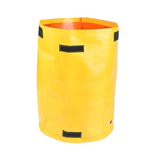 WoYoW®-Aardappel Groeien Zakken PE Plantaardige Planter-Ademend-Lichtdoorlatend-Niet gemakkelijk te vervormen-Ontwerp met Klappe-Toegangskleppen-Stevig en Herbruikbaar-Milieuvriendelijk- 25 x 22cm 3 Gallons- Geel