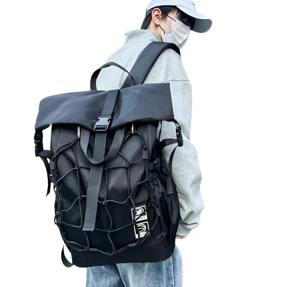 CarryQuest® - Met Grote Capaciteit Voor Basketbal - Sporttas Basketbal - 20-35L - Waterdicht - Trekkoord - Unisex - Zwart - Image 4