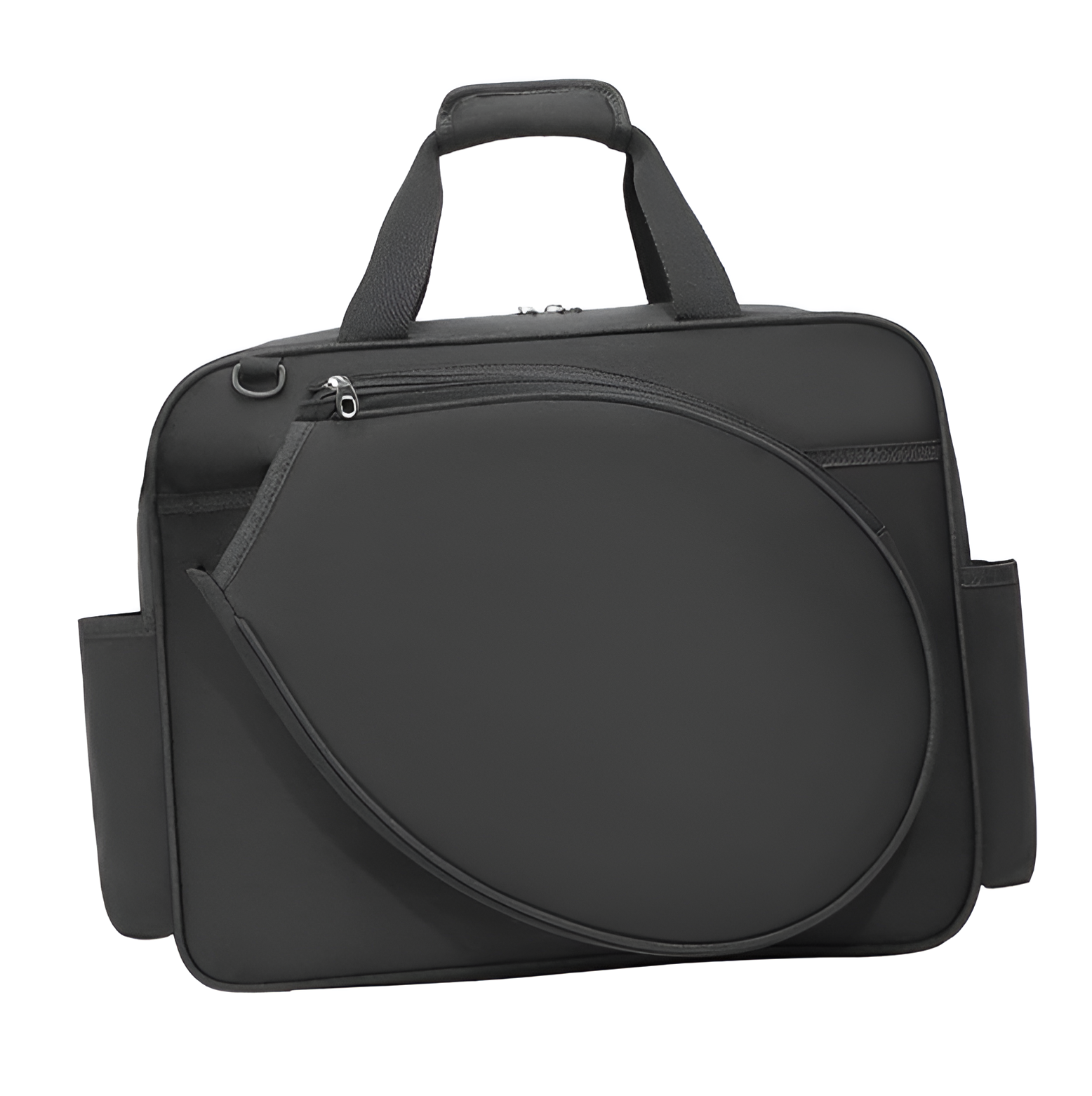 WoYoW® - Tennis Tas - Waterdicht - Racket + Kleding - Sport Handtas - Messenger Bag - Unisex - Squash - Tennis - Badminton - Pickleball - Padel - Zwart - Image 4
