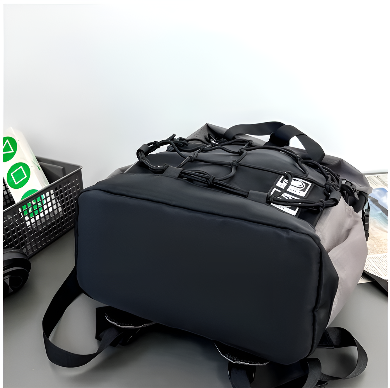 CarryQuest® - Met Grote Capaciteit Voor Basketbal - Sporttas Basketbal - 20-35L - Waterdicht - Trekkoord - Unisex - Zwart - Image 6