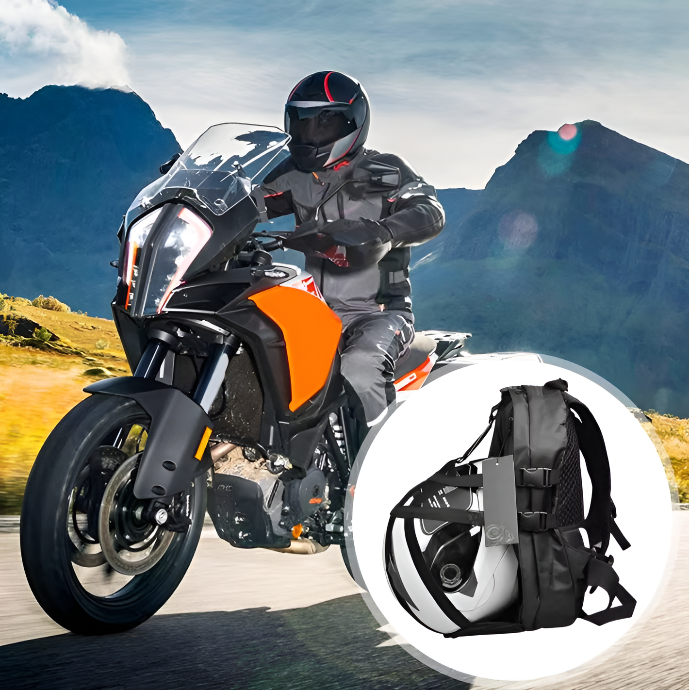 WoYoW®-Motorfiets Rugzak-Oxford stof-waterdicht-geschikt voor 13-inch laptop-Met Grote Capaciteit Rit Reistas Accessoires - Image 6