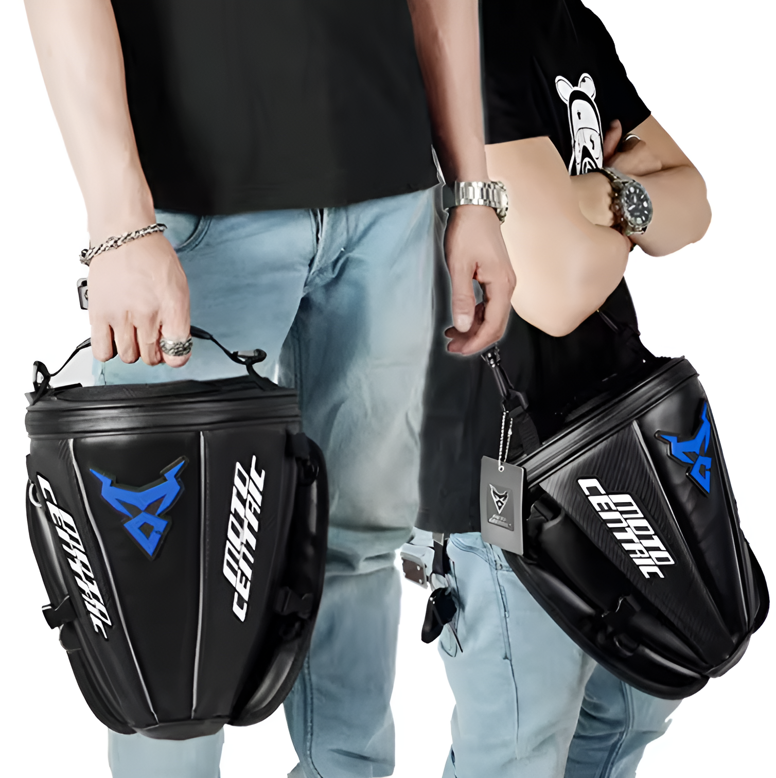 WoYoW® - Stijlvolle Motorfiets Rugzak - Waterdicht, Lichtgewicht, Duurzaam - 15L Inhoud - Blauw - Image 6