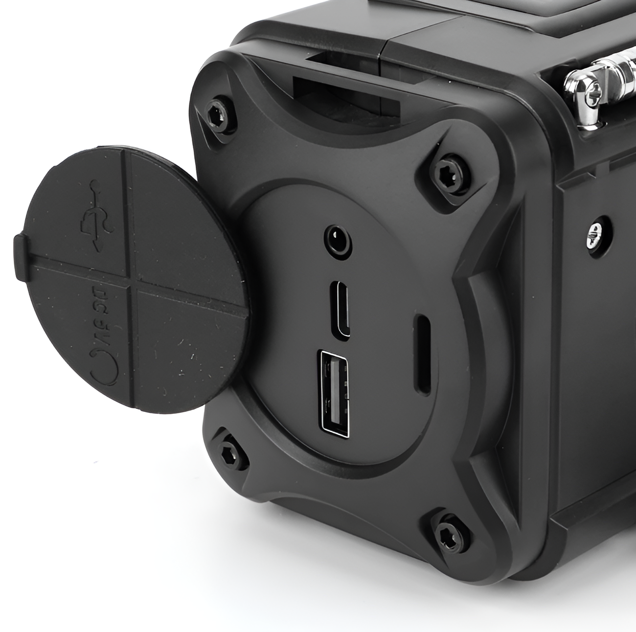 WoYoW®-10000mAh AM/FM/NOAA Weerradio met 2 Zonnepanelen - Draagbare Noodradio voor Outdoor Avonturen - Duurzame Energiebronnen - Handzwengel Oplaadbaar - Oranje - Image 9