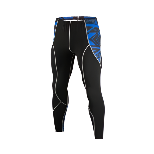 WoYoW® - Mannen Fleece Ski Tops Bottom pak - Compressie - Winter Warm Kompres Lange Mouwen Top - Pant - Warmte - M - Blauw