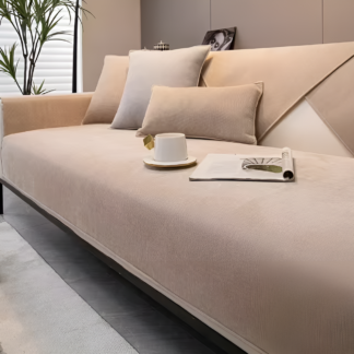 WoYoW® - Noorse  Sofahoes - Universeel - Anti-Slip - L-Vormige Bank Handdoek Beschermer Voor Woonkamer - Vier Seizoenen - Diverse Maten - Maat XXS 30x50cm - Khaki