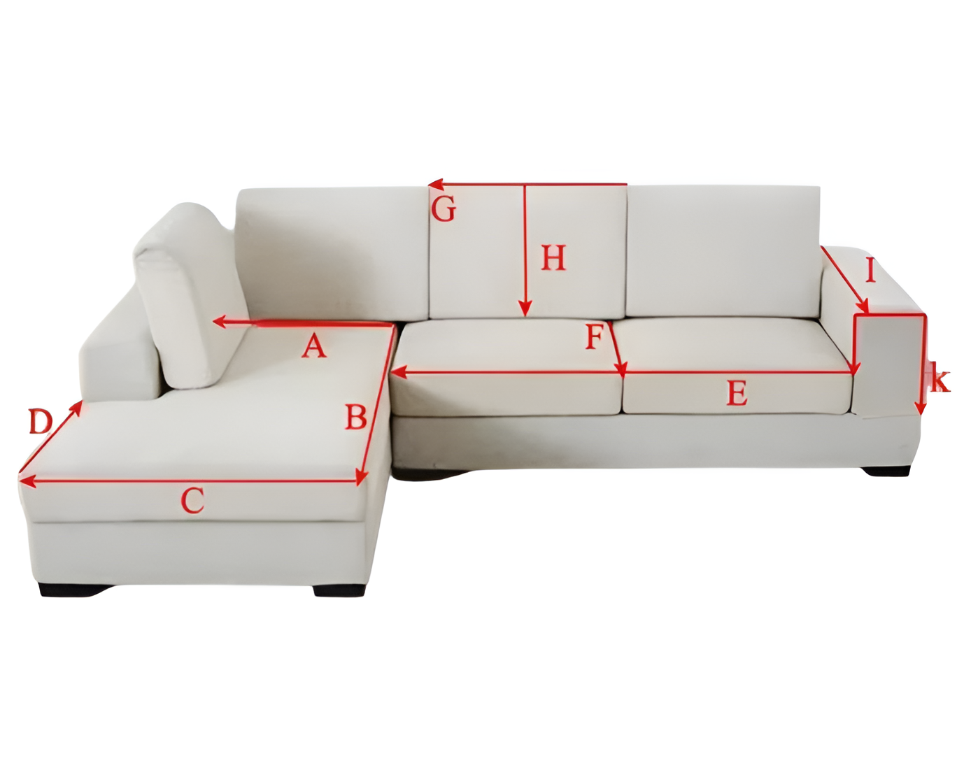WoYoW® - Noorse Sofahoes - Universeel - Anti-Slip - L-Vormige Bank Handdoek Beschermer Voor Woonkamer - Vier Seizoenen - Diverse Maten - Maat C 70x120cm - Dimgrijs - Image 10