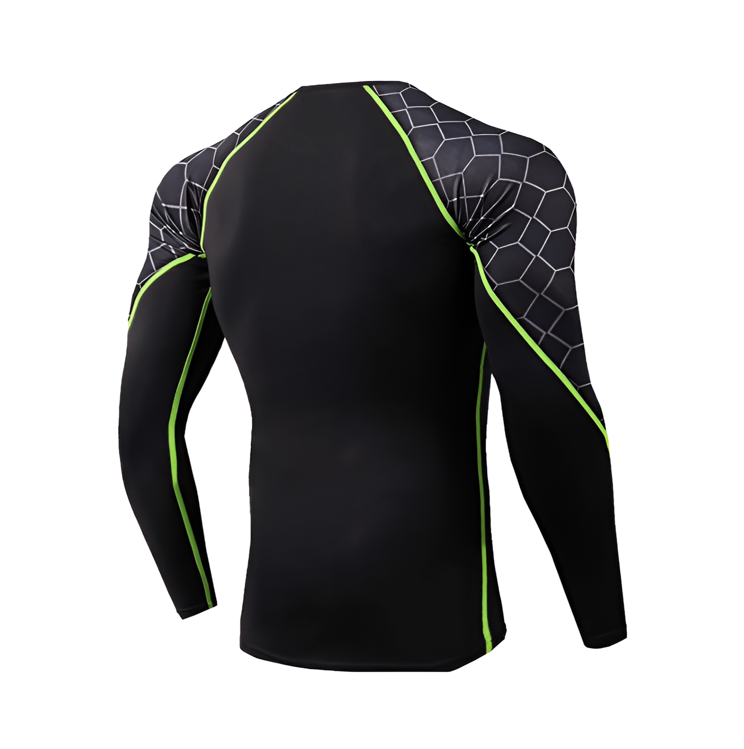 WoYoW® - 2x Thermisch T-Shirt Mannen - Lange Mouw - Compressie - Snel Droog - Ski Ondergoed - Maat XXXL - Groen - Image 3