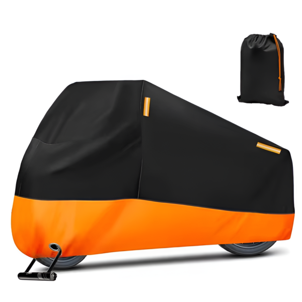 WoYoW® - Motorhoes - Waterdicht - Outdoor Regen Protector Covers - UV Bescherming - Burgman 400/650/125 - 4XL for 230-260cm - Oranje