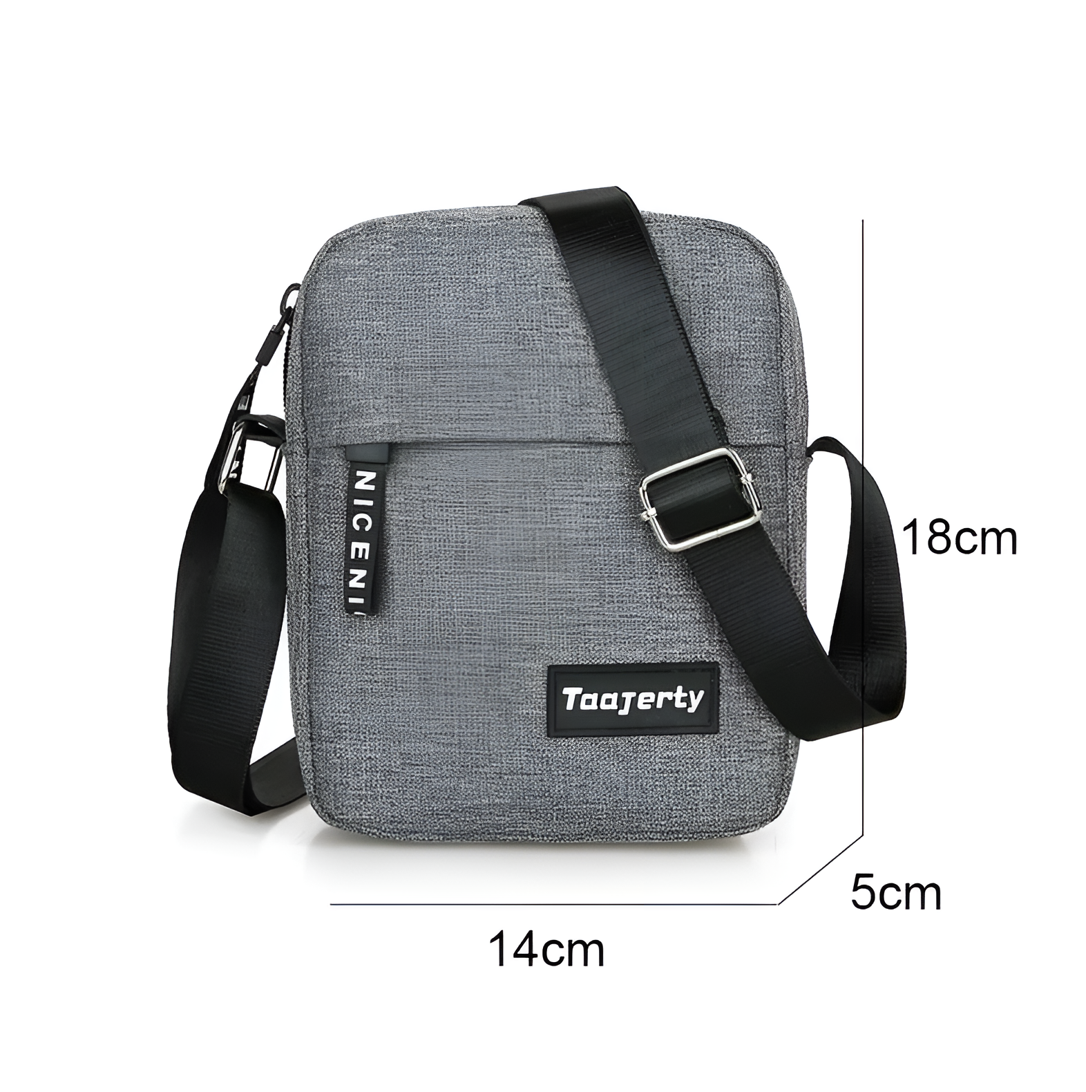 WoYoW® - Oxford Bags Heren Schoudertas - Waterdichte Messenger Crossbody Tassen - Rits - Zakelijke Tassen voor Mannen - Zwart Oranje - Image 2