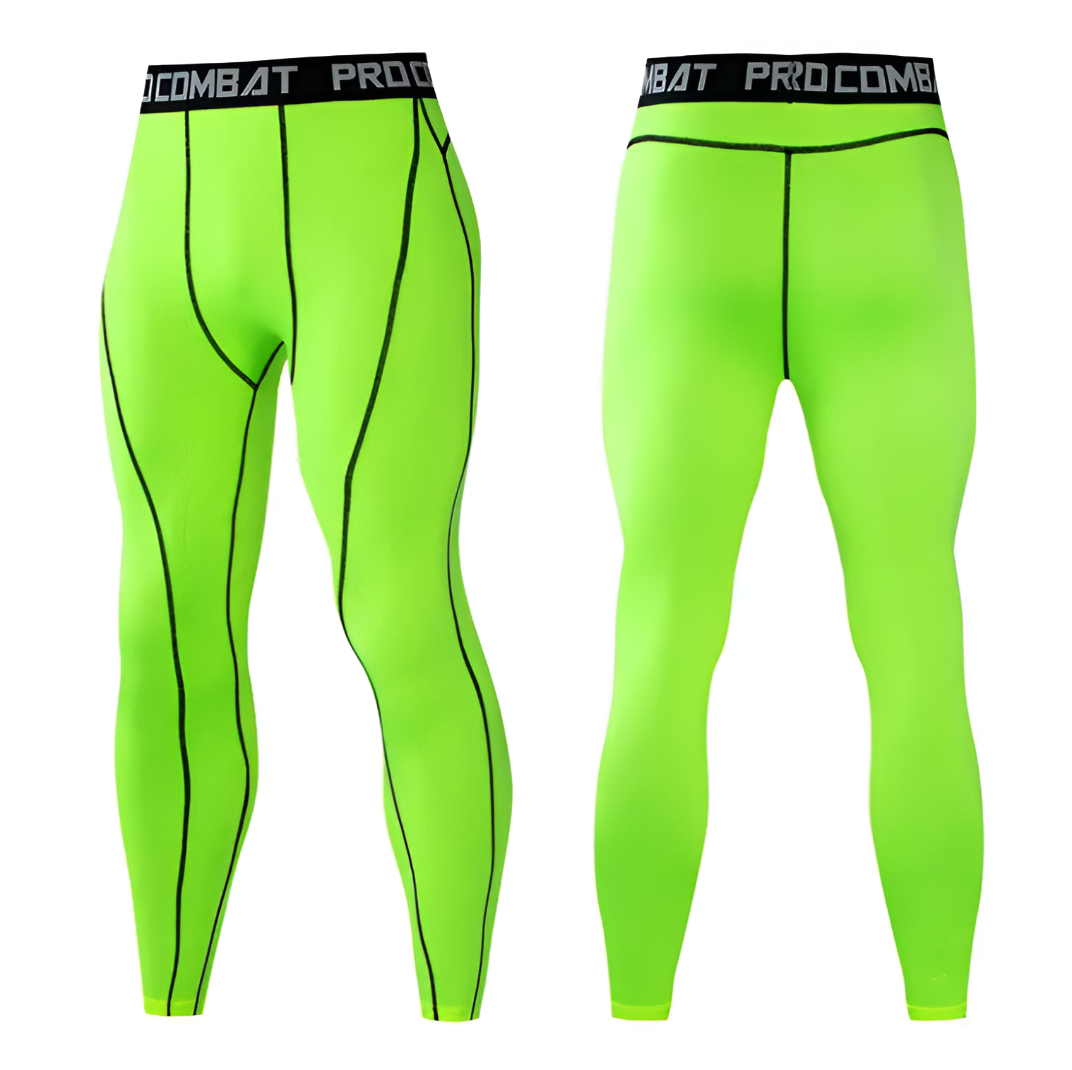 WoYoW® - Mannen Compressie Sport Thermisch Ondergoed - Winter Warm Kompres Lange - Onderbroek Shirt & Tops Bottom pak- Warmte & Prestatie - Groente - XXL - Image 6