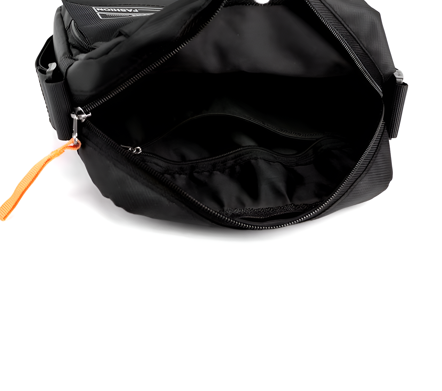 WoYoW® - Oxford Bags Heren Schoudertas - Waterdichte Messenger Crossbody Tassen - Rits - Zakelijke Tassen voor Mannen - Zwart Oranje - Image 11