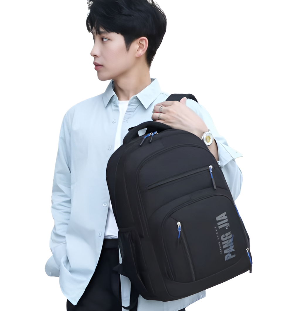 WoYoW® - 16 inches - Computerrugzak - Grote Capaciteit - Unisex - Nylon - Waterbestendig - Laptopvak - Meerdere Vakken - Blauw - Image 6