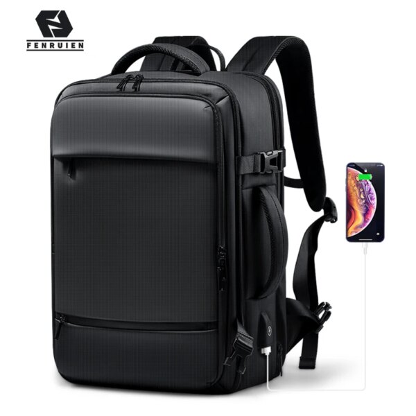 Fenruien Rugzak Heren 17.3 Inch Laptop Rugzakken Uitbreidbare Usb Opladen Grote Capaciteit Reizen Backpacking Met Waterdichte Tas - AliExpress 1524