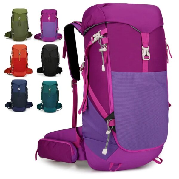 Campingrugzak Grote capaciteit Klimmen Trekking Wandelen Bergbeklimmen Schoudertas Waterdicht Dames Heren Outdoor reistas 40L - AliExpress 18