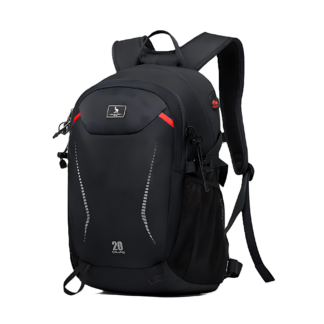 CarryQuest® - 20L Waterdichte Bergbeklimmen Rugzak - Hydratatiesysteem + Ademend Mesh - Wandelen Rugzak - Zwart