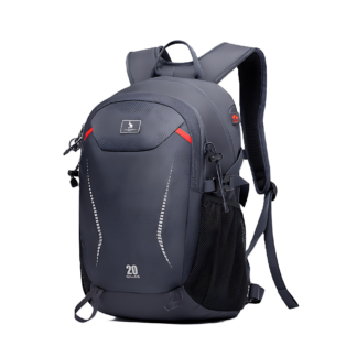 CarryQuest® - 20L Waterdichte Bergbeklimmen Rugzak - Hydratatiesysteem + Ademend Mesh - Wandelen Rugzak - Grijs