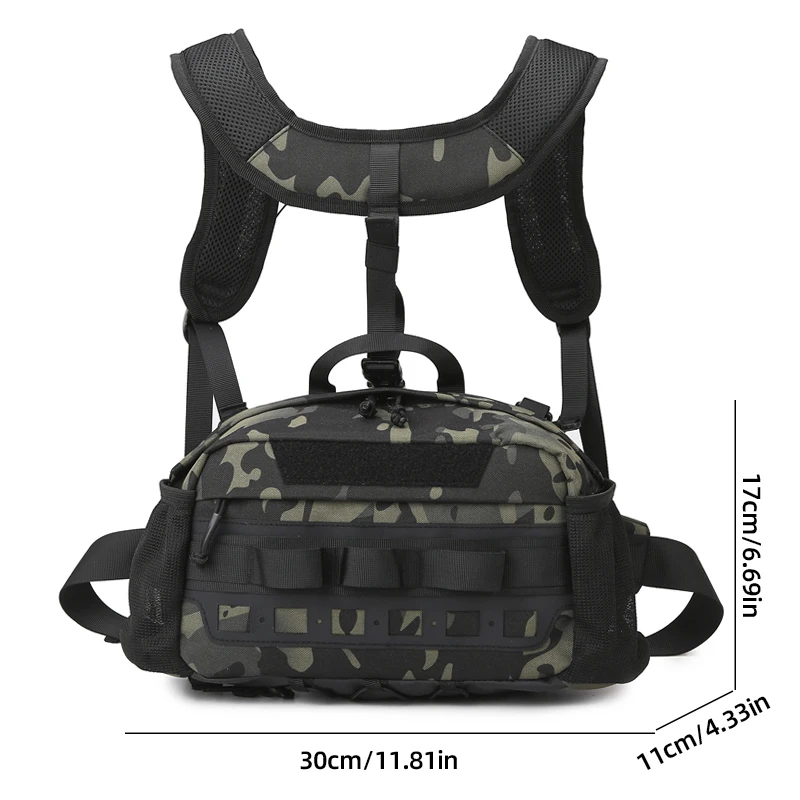 Vissen Vest Rugzak Tactische Molle Borsttas Outdoor Multifunctioneel Wandelen Klimmen Rig Pouch Grote Sport Jacht Fanny Pack - AliExpress 18